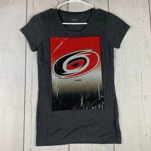Carolina Hurricanes NHL Reebok Small‎ Black Tshirt New Women